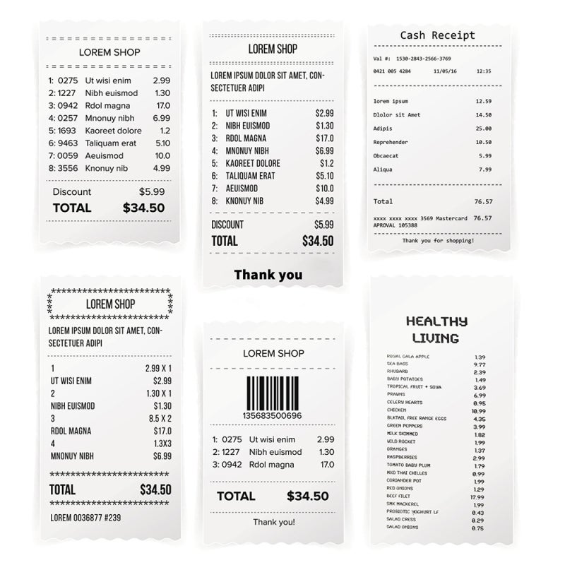 Thermal Label Printer 58mm Portable BT Receipt Printer - Wireless USB Connection 203dpi High-Speed Clear Print for Restaurant Shop Ordering - Image 5