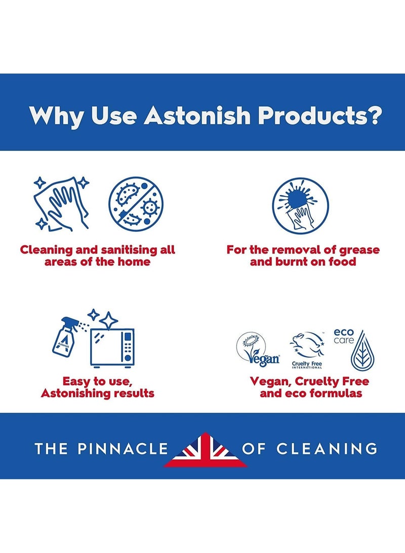 Astonish Bathroom Cleaner White Jasmine & Basil Trigger Spray 750ml with Natural Oils, Tough on Soap Scum, Watermarks & Limescale, Bathroom Cleaning Spray for Taps, Tiles, Sinks & Shower Surfaces - Image 3