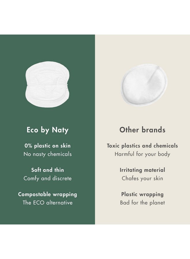 إيكو من ناتي فوط الرضاعة من إيكو باي ناتي - فوط حلمة للأمهات المرضعات، أثناء الحمل وبعد الولادة، مصنوعة من مواد نباتية (30 فوطة) - Image 2