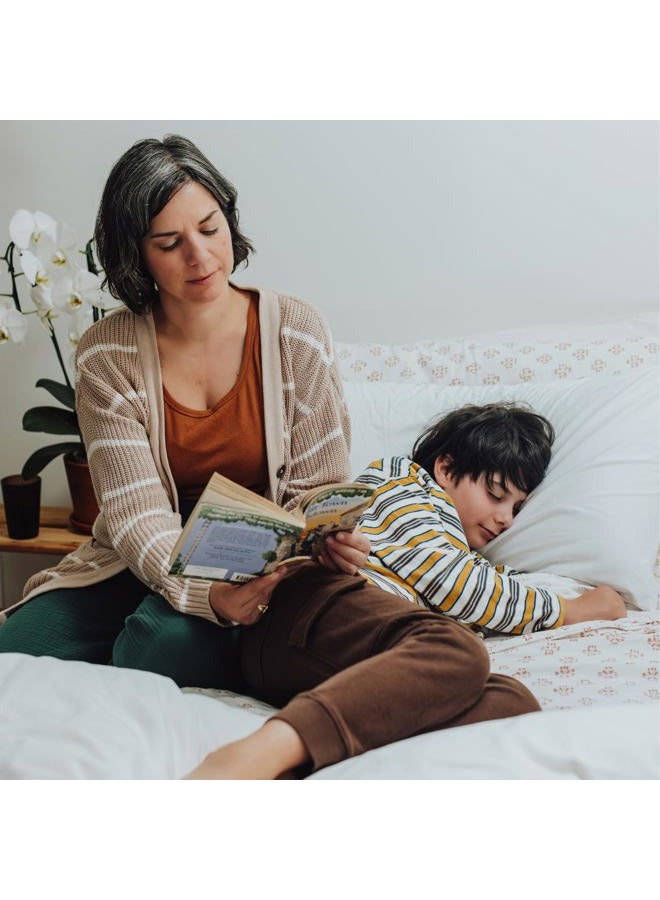 RejuveNite وسادة سرير متوسطة الدعم من لاتكس تالاى الأمريكية للنوم مع غلاف ساتين قطني فاخر 100%، 400TC، بروفايل عالي قياسي – مصنوعة في الولايات المتحدة الأمريكية - Image 3