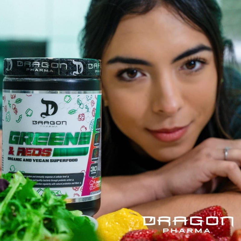 DRAGON PHARMA Greens and Reds Over 23 Nutritious Superfoods Reds and Vegetables Optimal Health and Wellness 30 Servings Original - Image 3