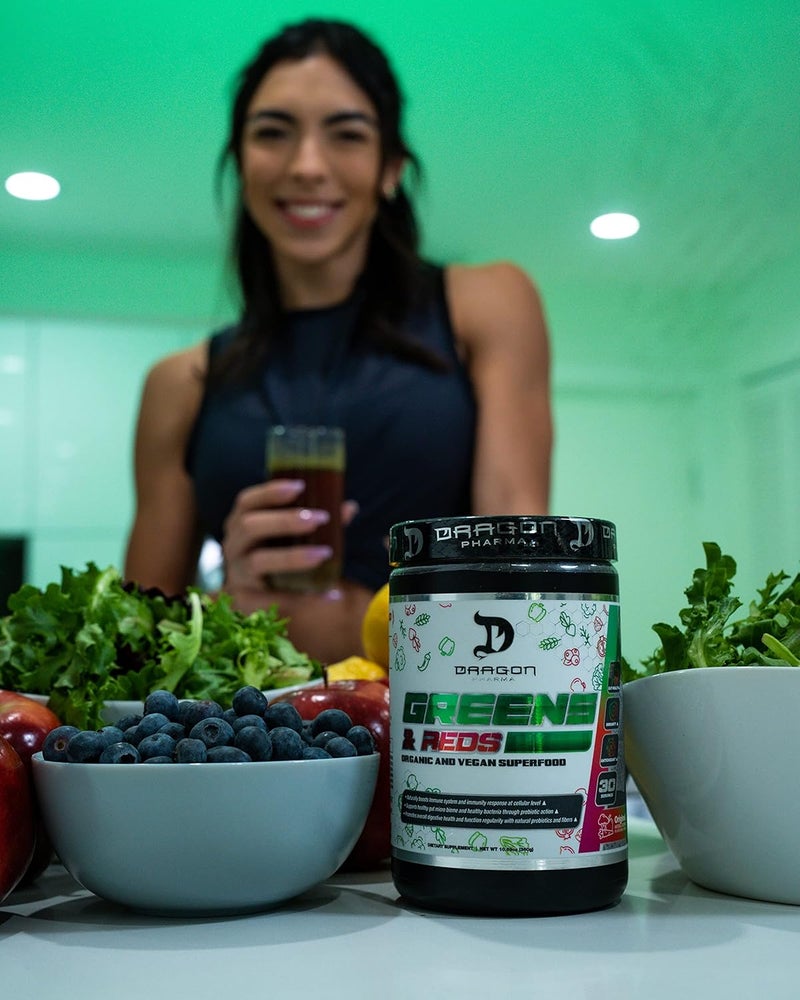 DRAGON PHARMA Greens and Reds Over 23 Nutritious Superfoods Reds and Vegetables Optimal Health and Wellness 30 Servings Original - Image 5