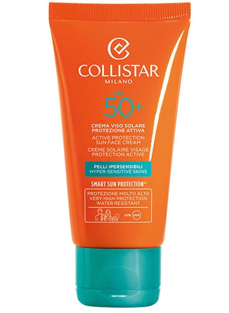 Collistar Active Protection Sun Face Cream SPF50+ Hyper-Sensitive Skin 50ml - Image 1
