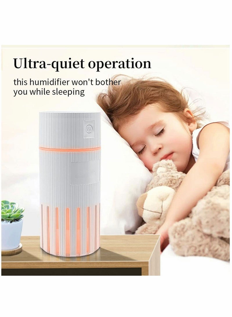 واي آند دي Mini Humidifier for Kids 320ml Small Desk USB Personal humidifiers with 2 Mist Modes Whisper Quiet Shut-Off Bedroom Plants Baby Room Office and Car - Image 3