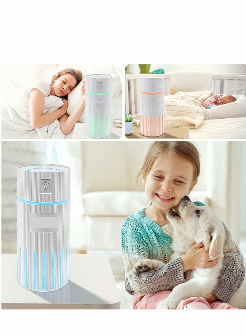 واي آند دي Mini Humidifier for Kids 320ml Small Desk USB Personal humidifiers with 2 Mist Modes Whisper Quiet Shut-Off Bedroom Plants Baby Room Office and Car - Image 5