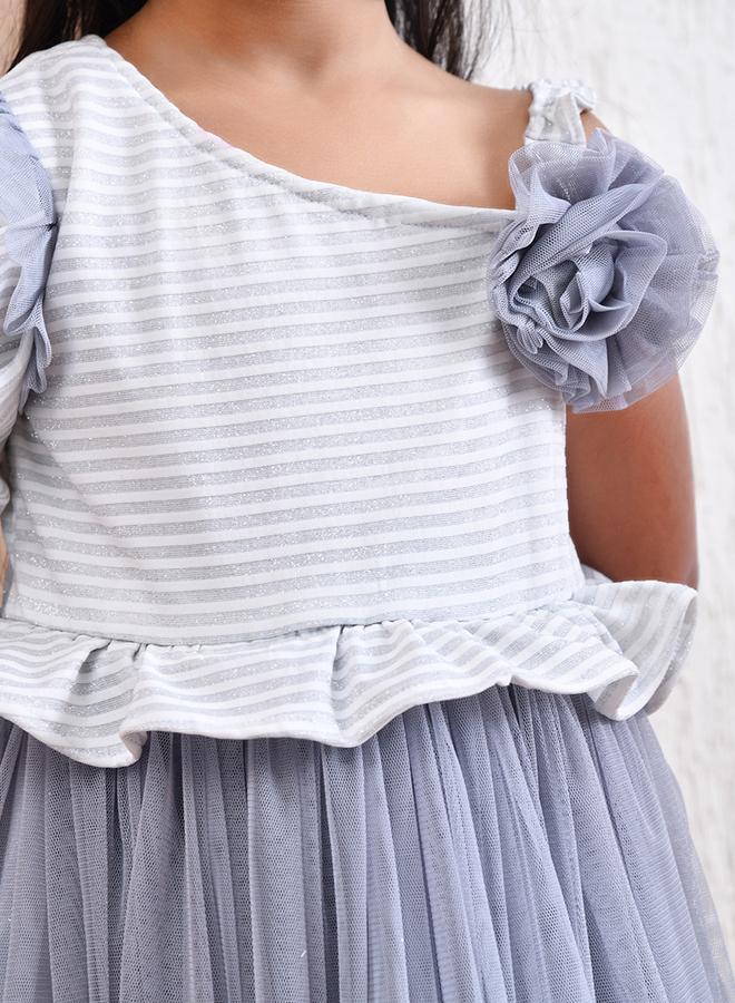 بيلا مودا فستان تول مخطط - Image 3