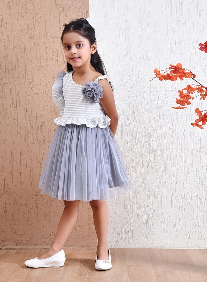 بيلا مودا فستان تول مخطط - Image 4