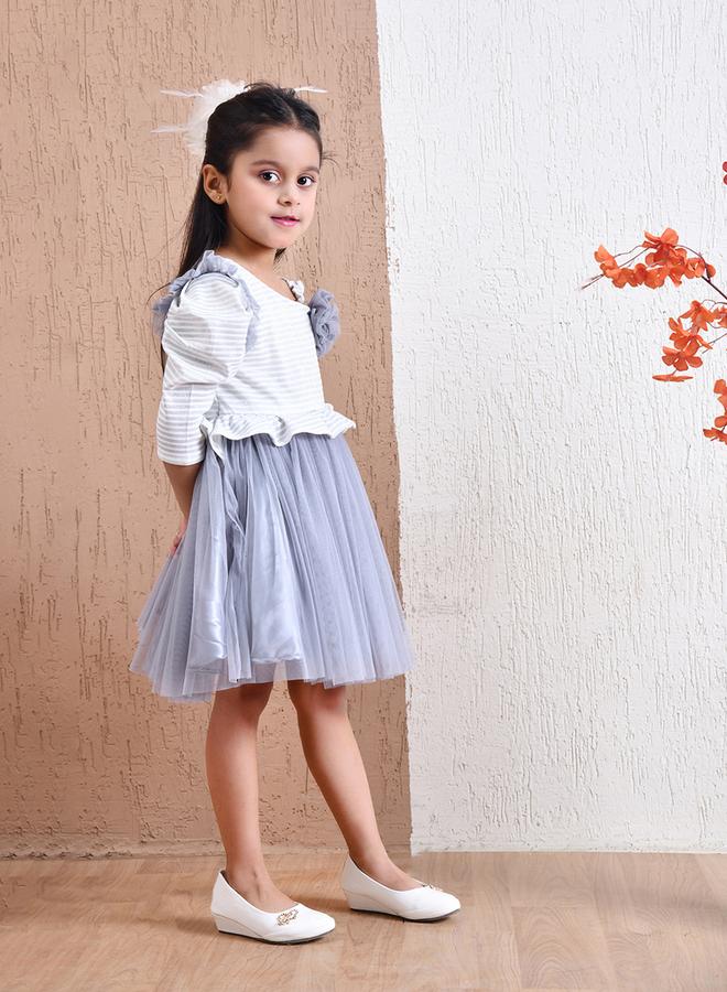 بيلا مودا فستان تول مخطط - Image 5