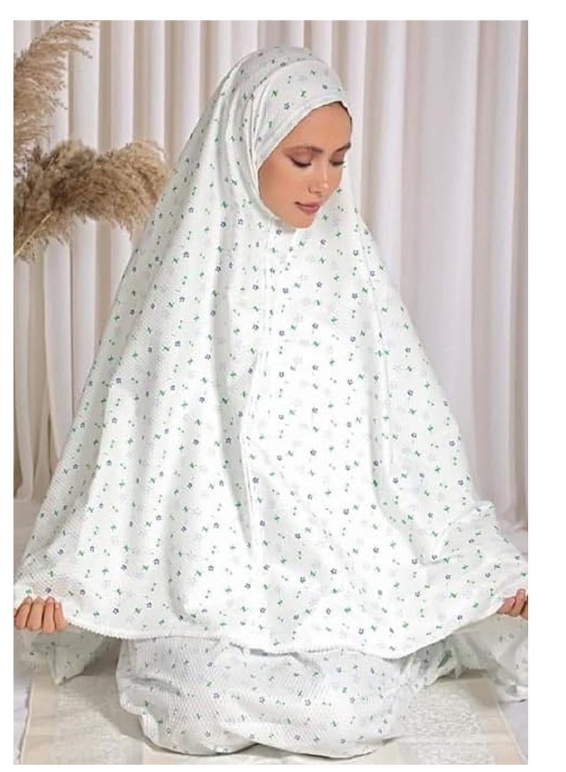 طقم صلاة حديث مكون من قطعتين بتصميم أنيق من قماش فاخر لضمان الراحة والأداء طويل الأمد في كل صلاة - Image 1