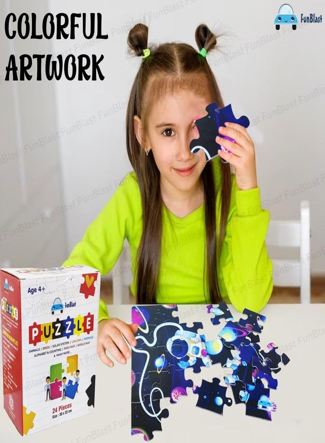 FunBlast Space Theme Jigsaw Puzzle for Kids – 24 Pcs Jigsaw Puzzle for Kids, Boys, Girls (Multicolor) - Image 4