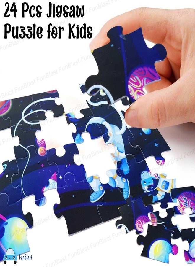 FunBlast Space Theme Jigsaw Puzzle for Kids – 24 Pcs Jigsaw Puzzle for Kids, Boys, Girls (Multicolor) - Image 3