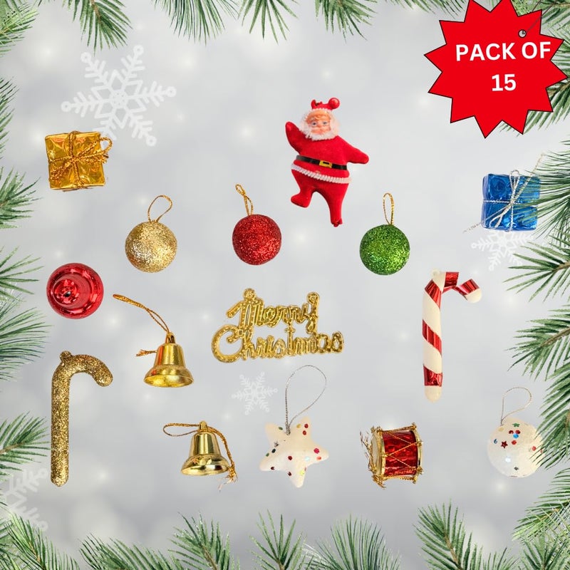 G.FIDEL GFIDEL Christmas Tree 2 Feet with Decoration Hanging Props Ornaments for Table Top Office Small Artificial Xmas Tree Party Decor Christmas Decorations Items for Home  - Image 4