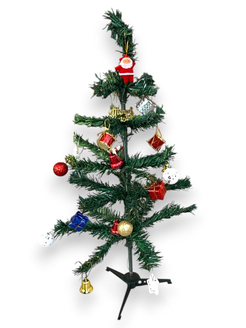 G.FIDEL GFIDEL Christmas Tree 2 Feet with Decoration Hanging Props Ornaments for Table Top Office Small Artificial Xmas Tree Party Decor Christmas Decorations Items for Home  - Image 5