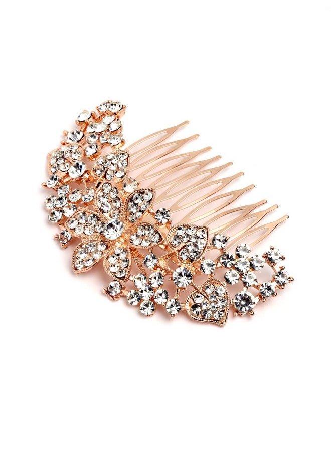 Vogue Hair Accessories Party Bridal Golden Comb Clip For Women  - Image 2