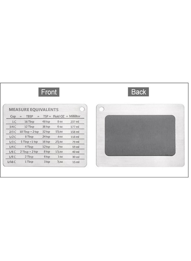 Professional Measurement Refrigerator Magnet,Stainless Steel  Fridge Magnet Conversion Chart For Kitchen - Image 4