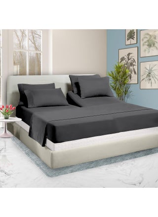 SGI bedding 39"" King Split Top Flex Head Sheet 100% Egyptian Cotton Sheet Set 1000 Thread Count Flex Top Sheet for Adjustable Bed 4Pc Sheet Set 18"" Deep Pocket for Sleep Number Bed - Dark Gray - pzsku/Z77A21063A83334B4ABE5Z/45/1749650302/5e499a89-0ad0-4cfb-8a45-c351baa851b5