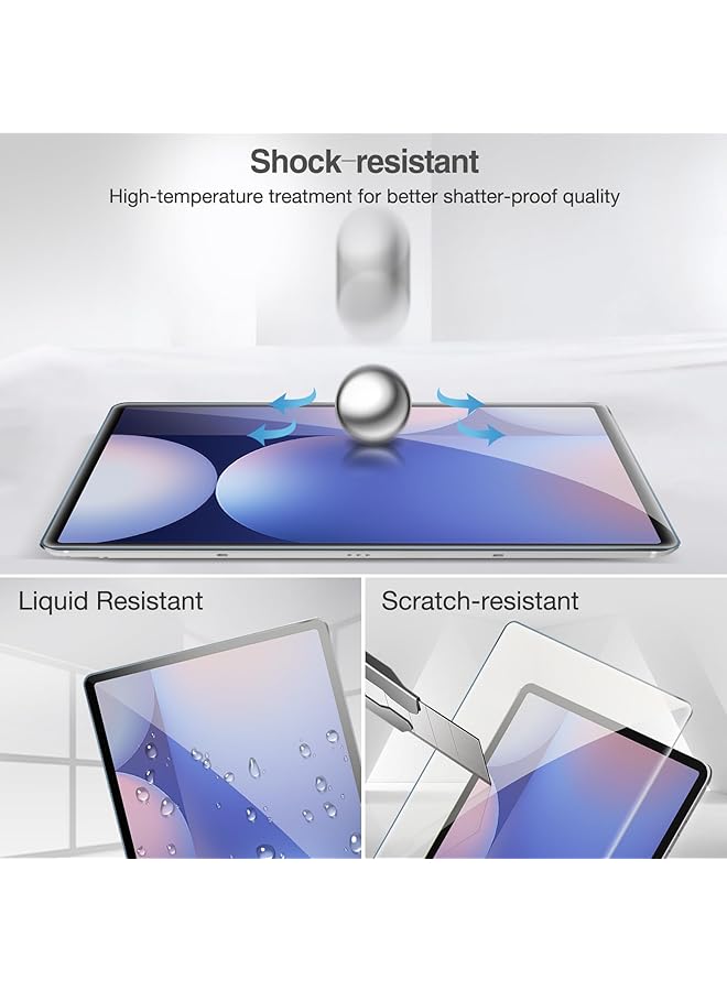 Procases 2 Pack Screen Protector For Galaxy Tab S10 Plus 2024 Tab S9 Fe Plus S9 Plus S8 Plus S7 Fe S7 Plus 12.4 Inch 2023 Tempered Glass Hd Clear Film Guard For Tablet Sm X820 X610 X810 X800 T730 - Image 5