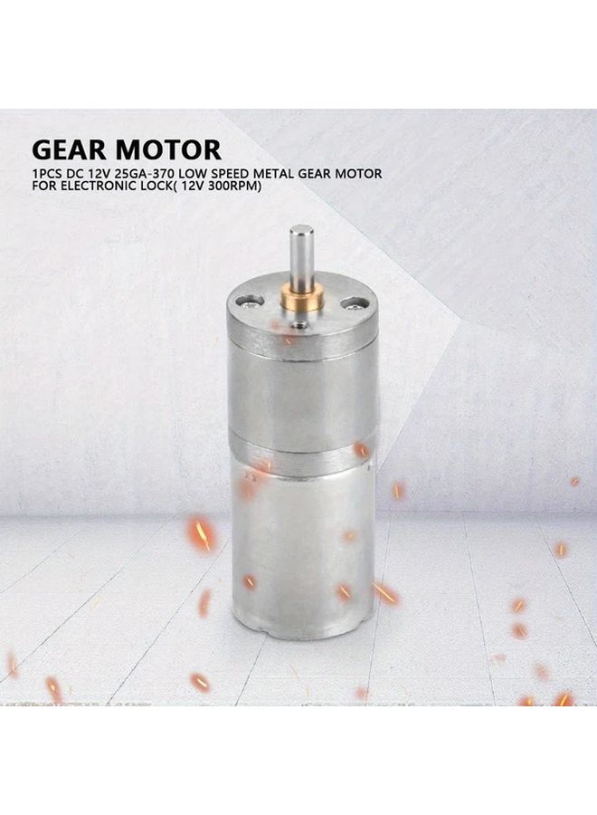 12V DC 25GA 370 Micro Geared Speed Reduction Motor 300RPM For Electronic Lock - Image 4