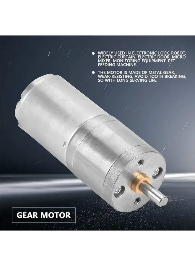 12V DC 25GA 370 Micro Geared Speed Reduction Motor 300RPM For Electronic Lock - Image 5
