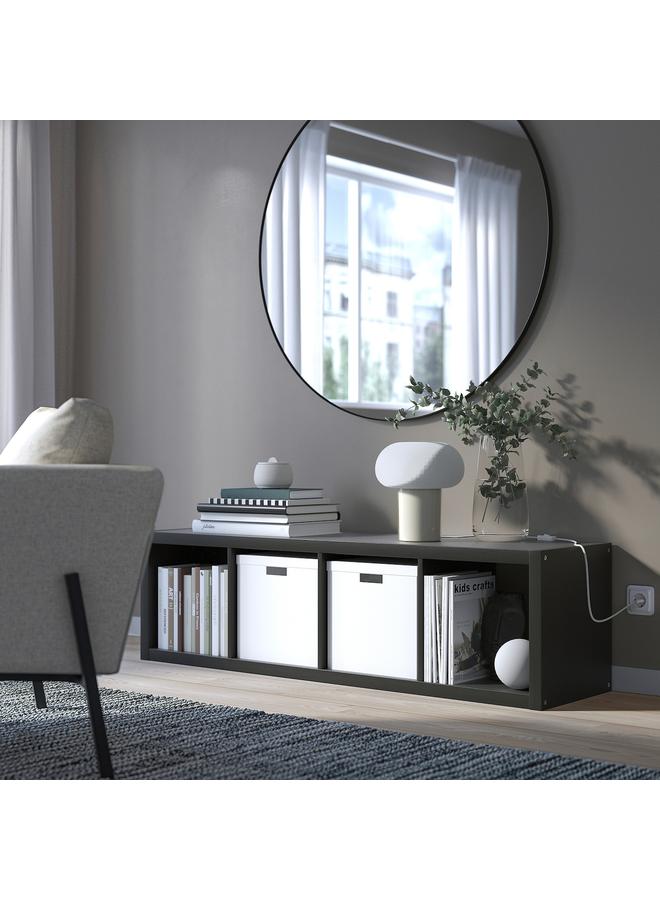 erorex Shelving Unit, Black-Brown, 42X147 Cm - Image 3