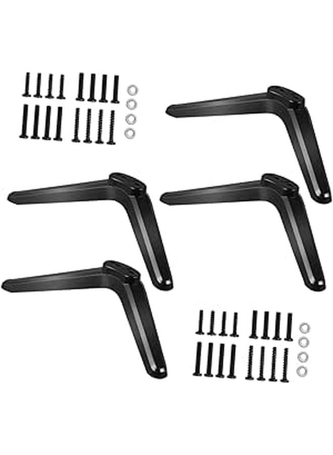 2 Sets Flat Screen TV Stand Mount Desk Bracket For Living Room - Image 1