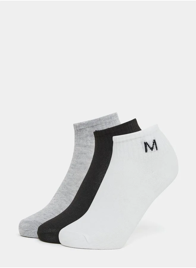 Styli Pack of 3 - M Print Ankle Length Socks