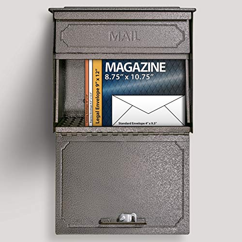 Mail Boss 7174 Townhouse, Bronze Wall Mount Decorative Locking Security Mailbox For Home,Medium - Image 2