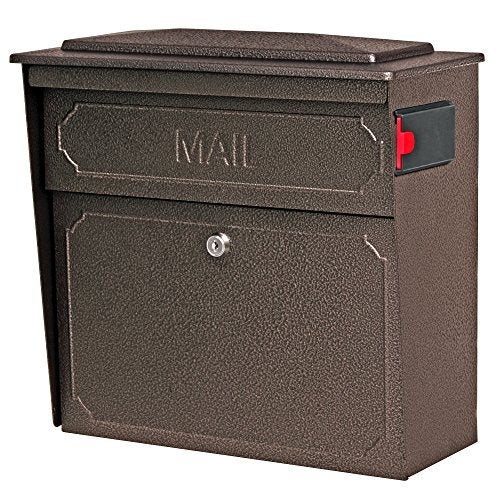 Mail Boss 7174 Townhouse, Bronze Wall Mount Decorative Locking Security Mailbox For Home,Medium - Image 1