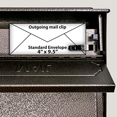 Mail Boss 7174 Townhouse, Bronze Wall Mount Decorative Locking Security Mailbox For Home,Medium - Image 3
