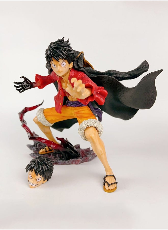 One Piece One Piece Ghost Island Luffy Action Figure Decorative Resin Sculpture Home Decor Statue, Art Figurine Home Ornament Decoration for Office, Living Room, Bedroom, Book Shelf, TV Cabinet, Desktop  - Image 1