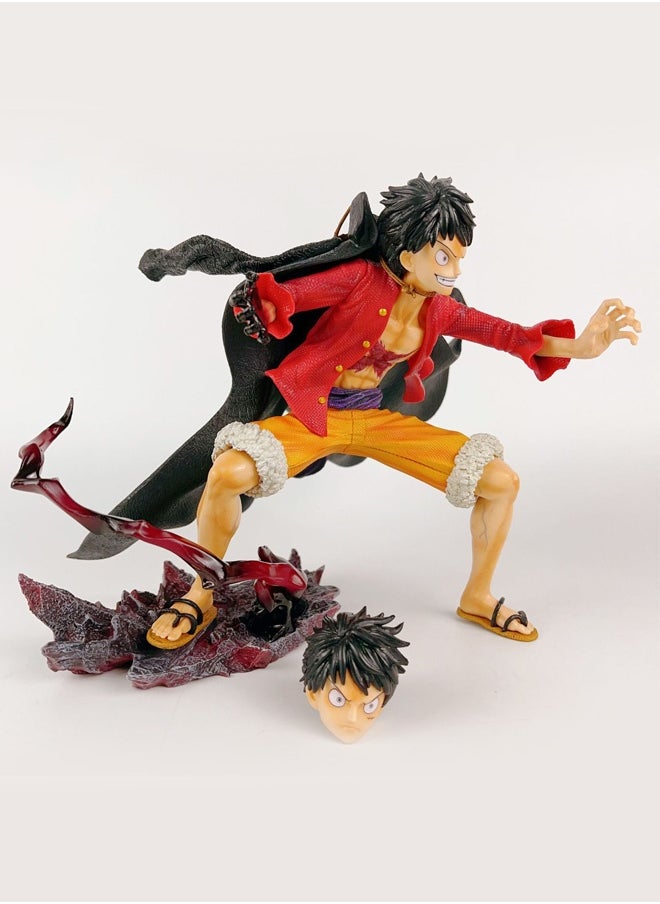 One Piece One Piece Ghost Island Luffy Action Figure Decorative Resin Sculpture Home Decor Statue, Art Figurine Home Ornament Decoration for Office, Living Room, Bedroom, Book Shelf, TV Cabinet, Desktop  - Image 2