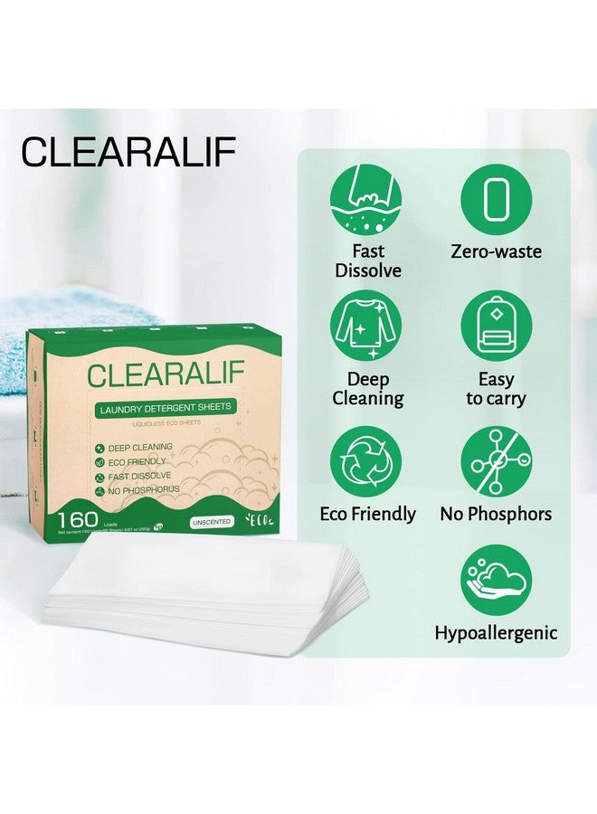 CLEARALIF أوراق منظف الغسيل CLEARALIF (480 غسلة)، بدون رائحة، رائعة للسفر، الشقق، السكن الجامعي، شرائط منظف الغسيل صديقة للبيئة ومضادة للحساسية (عبوة من 3)  - Image 4