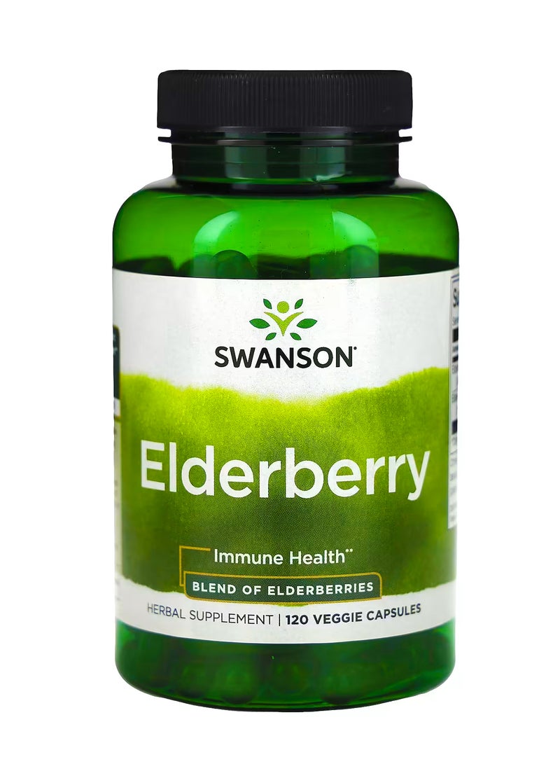 SWANSON Elderberry, 120 Veggies Capsules