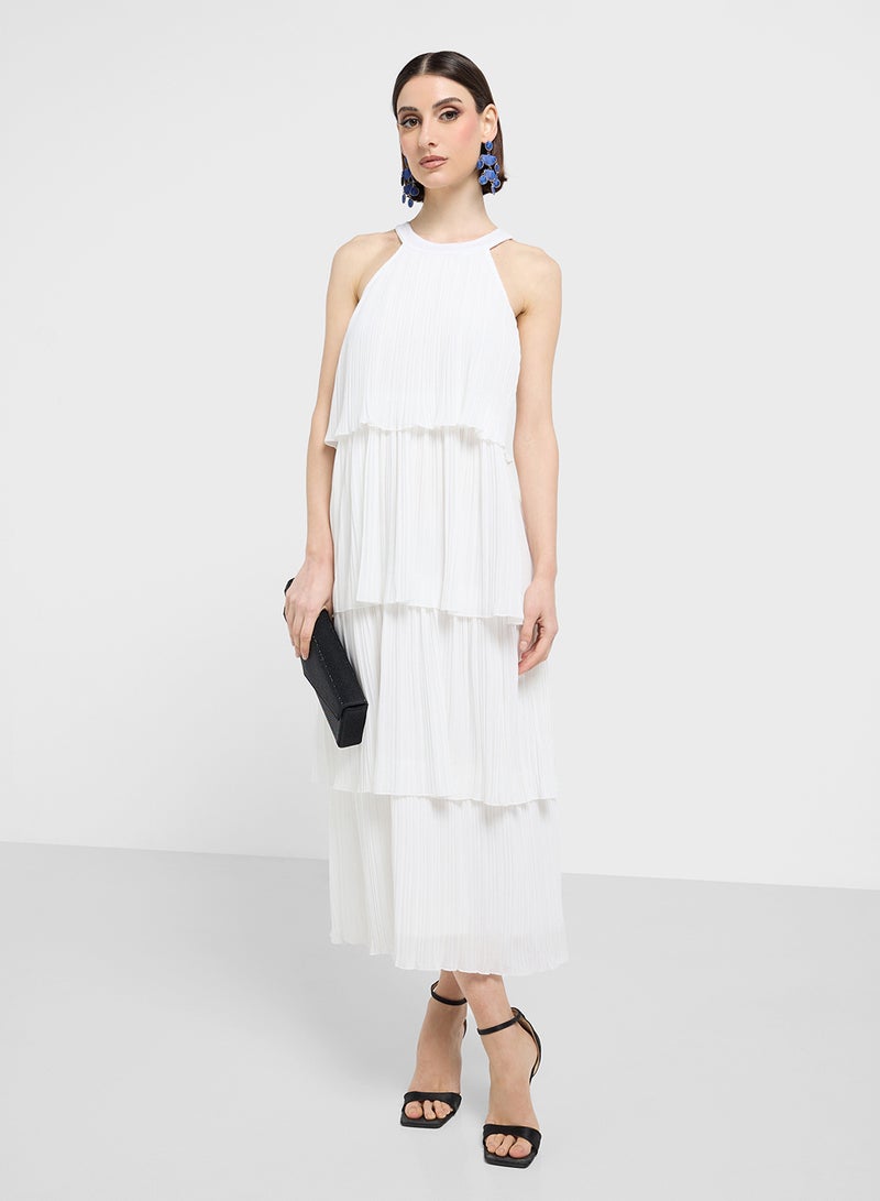 ايلا فستان أبيض بطبقات - Image 4
