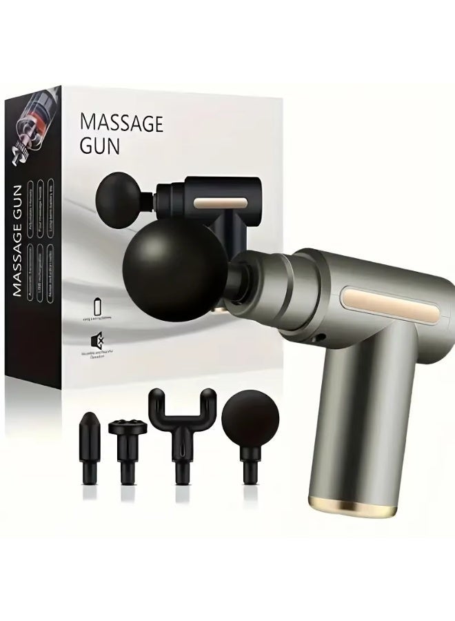 مسدس تدليك عضلات محمول - خفيف الوزن متعدد الرؤوس - Image 1