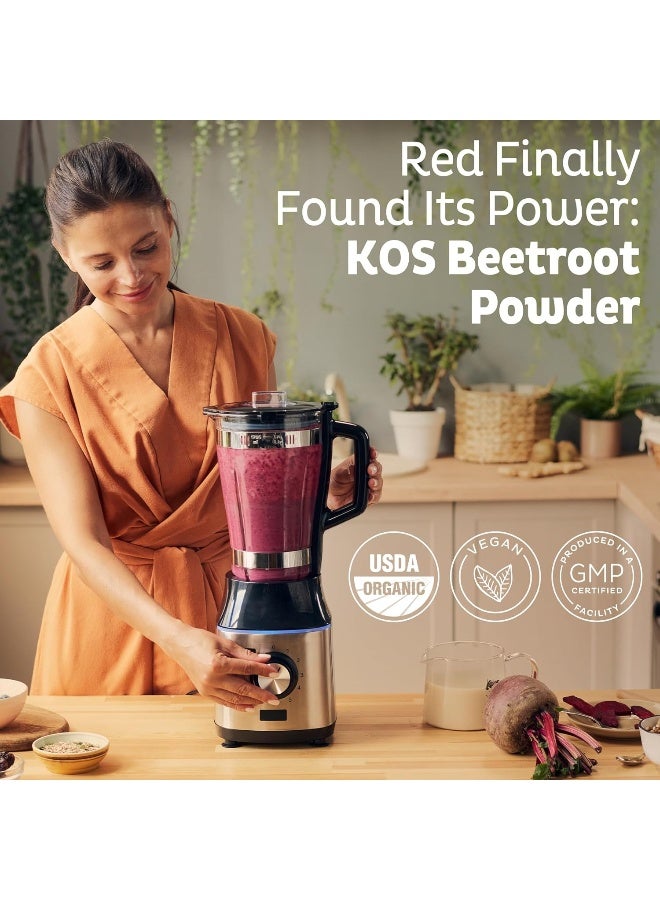 KOS Organic Beet Root Powder - Natural Nitric Oxide Boosting Beet Root Powder - Image 2