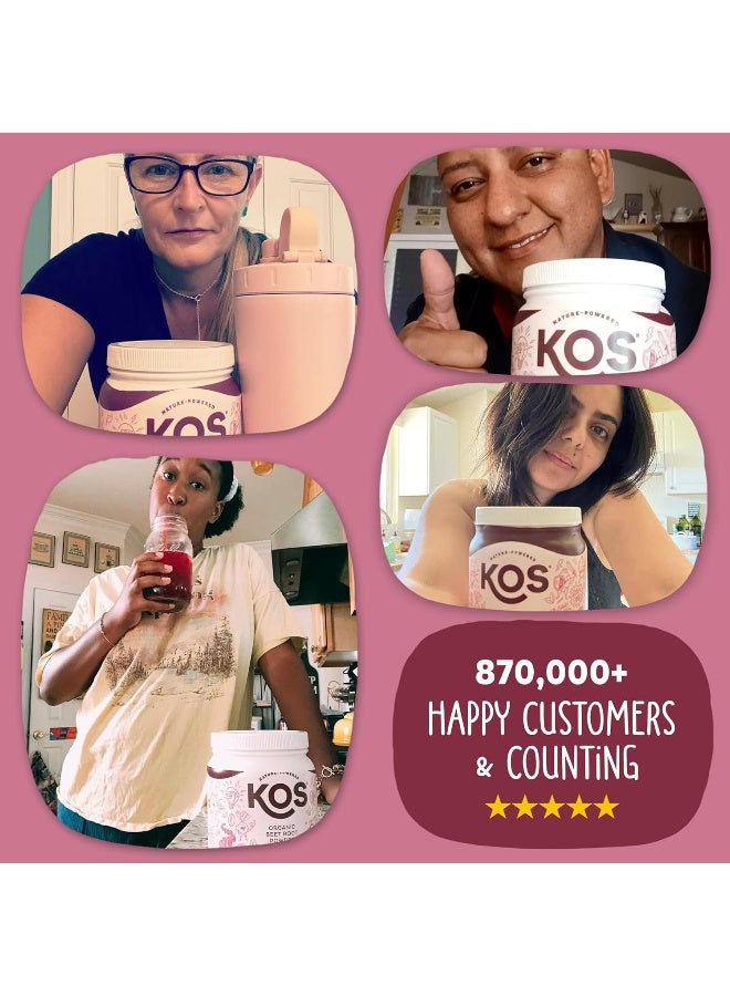 KOS Organic Beet Root Powder - Natural Nitric Oxide Boosting Beet Root Powder - Image 5