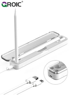 GROIC Magnetic Wireless Charging Case Compatible with Apple Pencil 2nd Generation & 1st, Charger Dock for iPad Stylus Pen, Carrying Case & Storage Protective Box for iPad Penceil  - Image 2