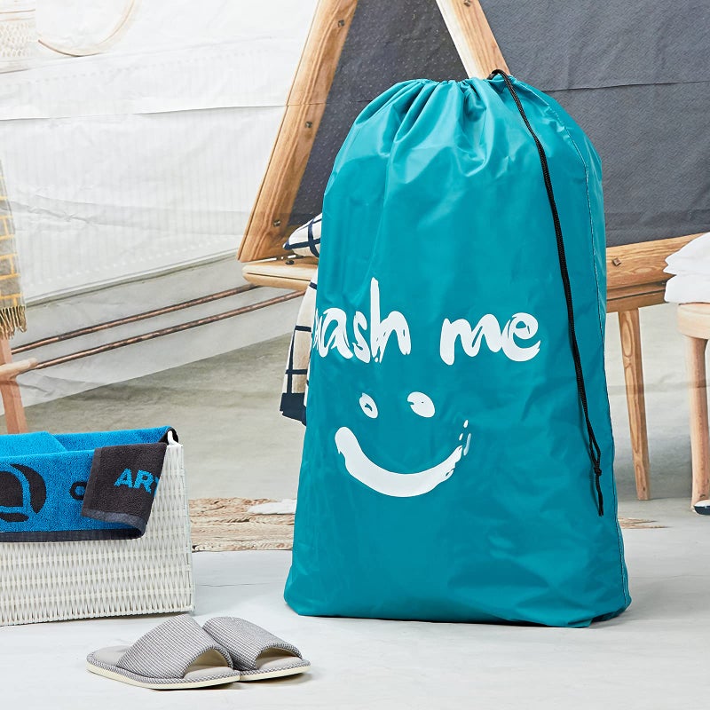 HOMEST 2 Pack XL Wash Me Travel Laundry Bag, Dirty Clothes Organizer, Large Enough to Hold 4 Loads of Laundry, Easy Fit a Laundry Hamper or Basket - Image 2