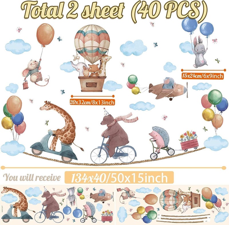 BPA Jungle Animals Wall Stickers - Image 5