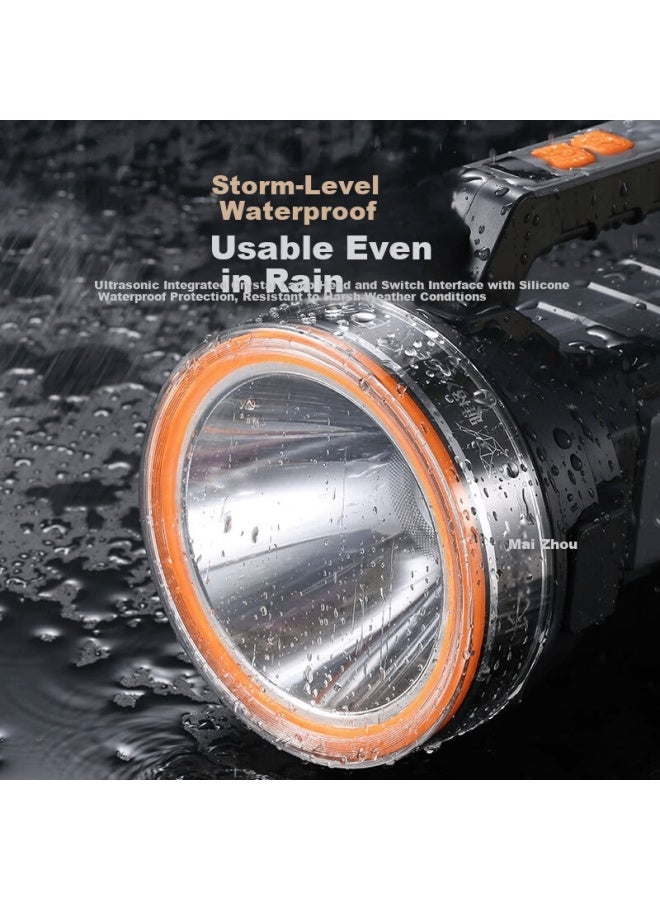 Yage High-power Solar Rechargeable Flashlight Portable Spotlight Outdoor Patrol Mining Lamp - Image 5
