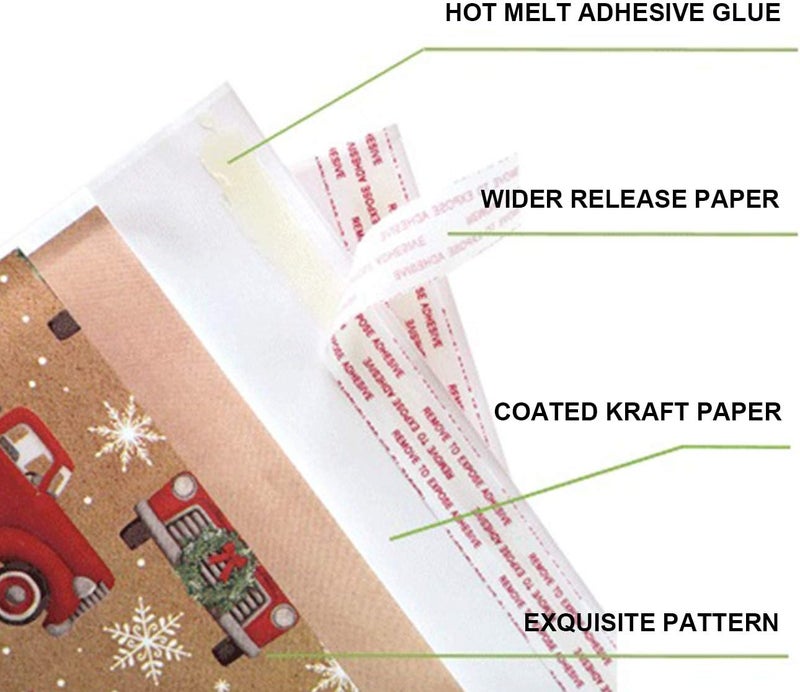 Orgrimmar 10 Packs 10.8"x11.2" Christmas Bubble Mailer Bubble Envelope Self-Seal Wrap Holiday Pouches Bags (Cars) - Image 2