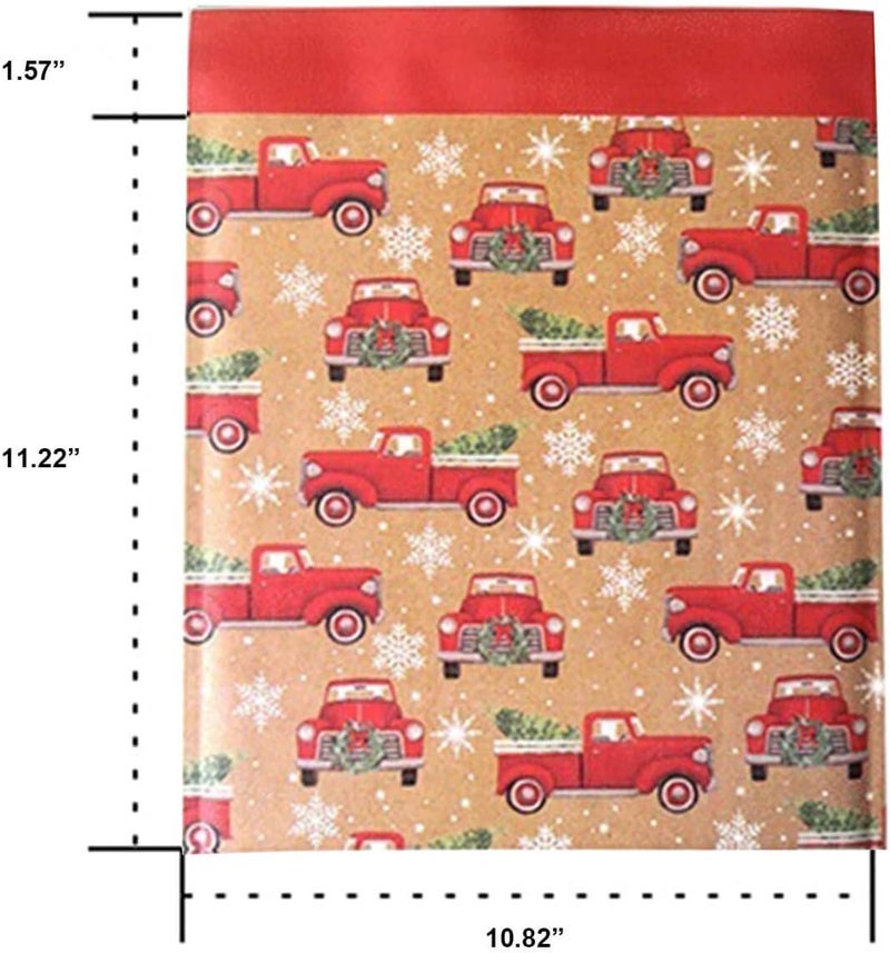 Orgrimmar 10 Packs 10.8"x11.2" Christmas Bubble Mailer Bubble Envelope Self-Seal Wrap Holiday Pouches Bags (Cars) - Image 4