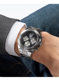 GUESS Men's Black Dial Silver Tone Case Quartz Watch - GW0703G1  - Image 5