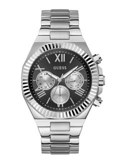 GUESS Men's Black Dial Silver Tone Case Quartz Watch - GW0703G1  - Image 1