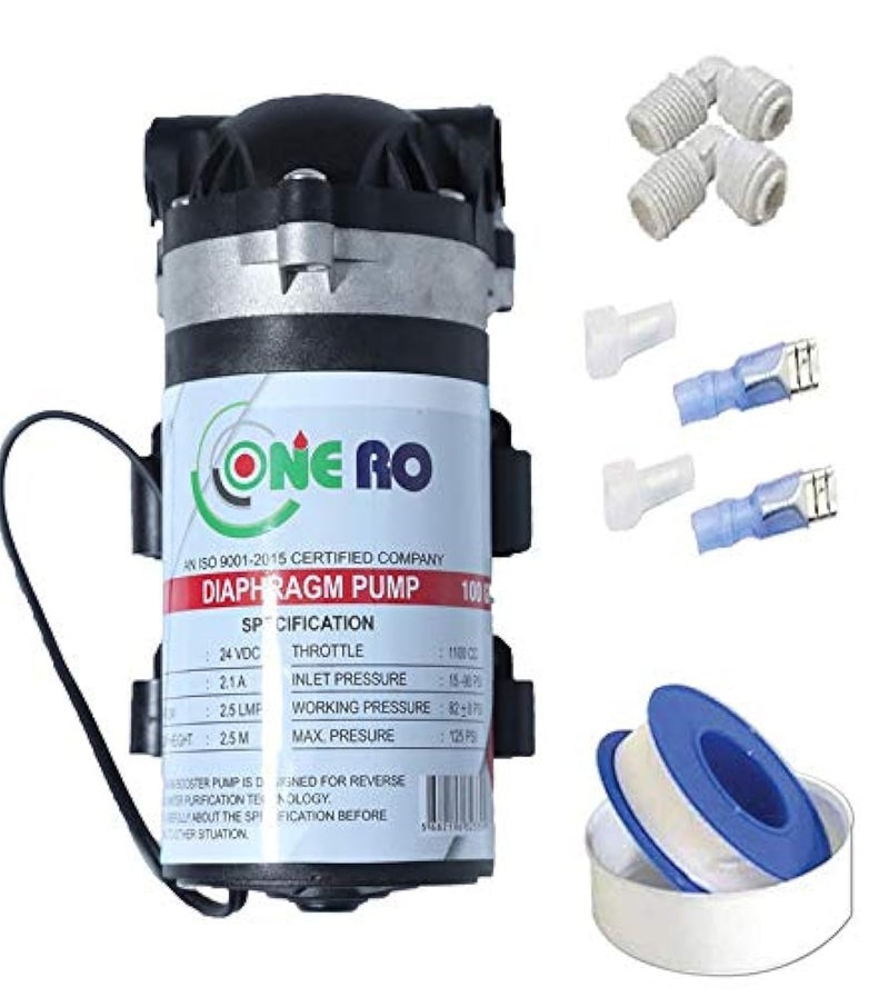 ONE RO Water Purifier 100 GPD Cooper Winding Booster Pump - Image 3