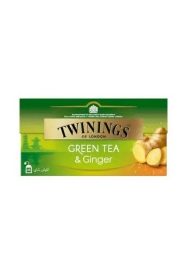 Twinings Green Tea & Ginger - 25 Tea Bags