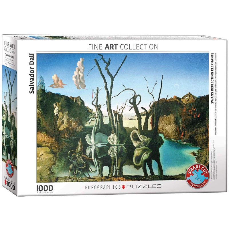 EuroGraphics Salvador Dalí Swans Reflecting Elephants Puzzle (1000 Piece) (6000-0846) , White - Image 4