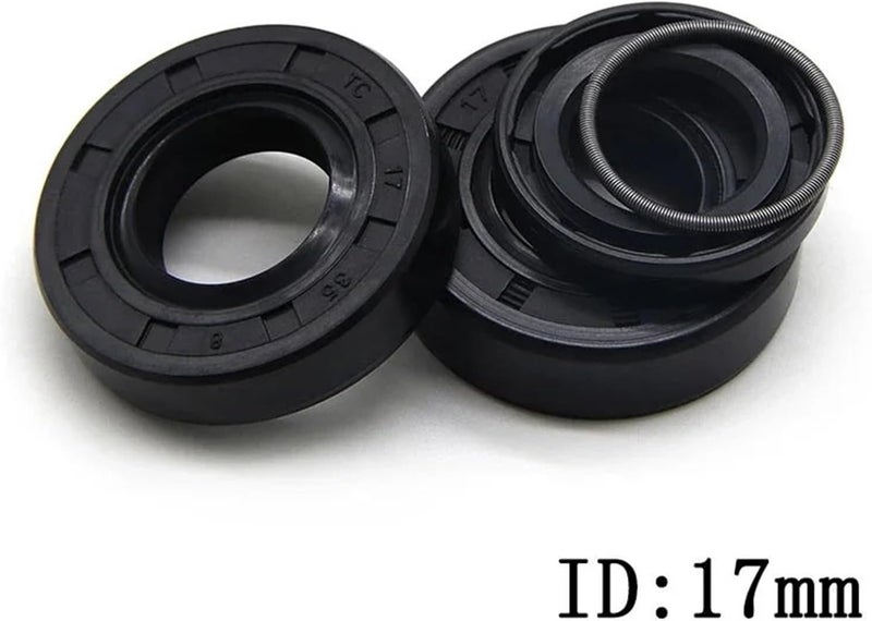 ID 17mm NBR Oil Seal TC-17 * 25/27/28/30/32/35/40/45/47 * 5/7/8/10mm Nitrile Rubber Shaft Double Lip Oil Seals(5pcs,17x30x8mm) - Image 5