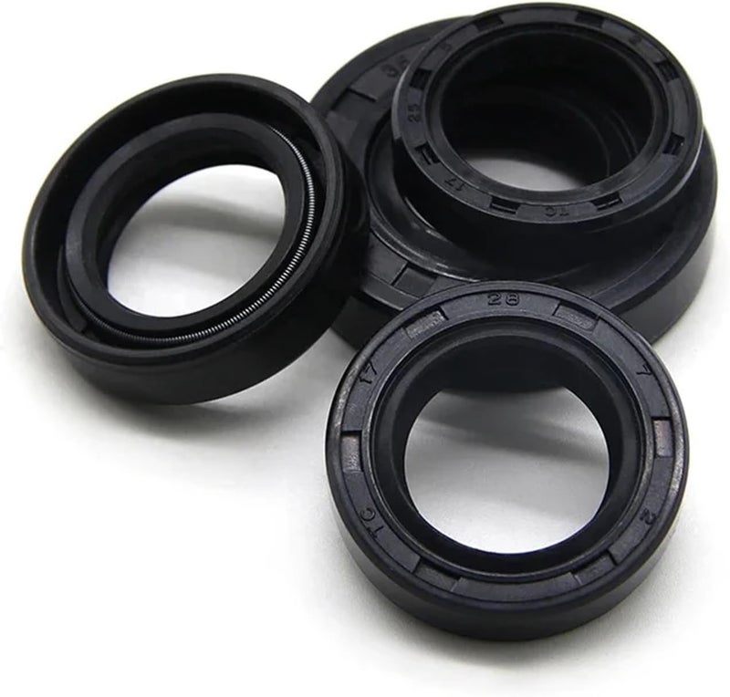 ID 17mm NBR Oil Seal TC-17 * 25/27/28/30/32/35/40/45/47 * 5/7/8/10mm Nitrile Rubber Shaft Double Lip Oil Seals(5pcs,17x30x8mm) - Image 4